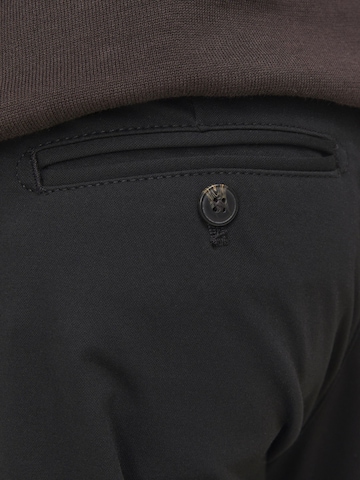 JACK & JONES Regular Pleated Pants 'Karl Pierre' in Black