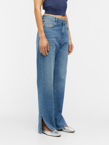 OBJECT Wide Leg Jeans i blå: forside