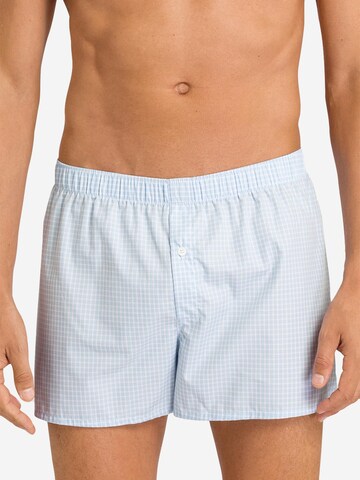 Hanro Boxershorts 'Fancy Woven' in Blauw