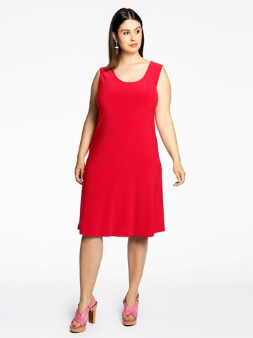 Yoek Dress ' Sleeveless ' in Rot