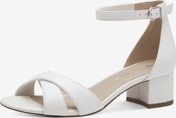 balts Tamaris Siksniņsandales: no priekšpuses