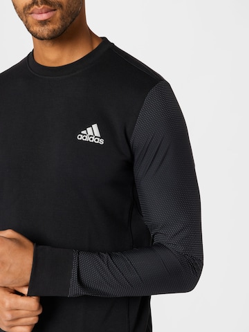 ADIDAS PERFORMANCE - Sweatshirt de desporto 'Fast' em preto