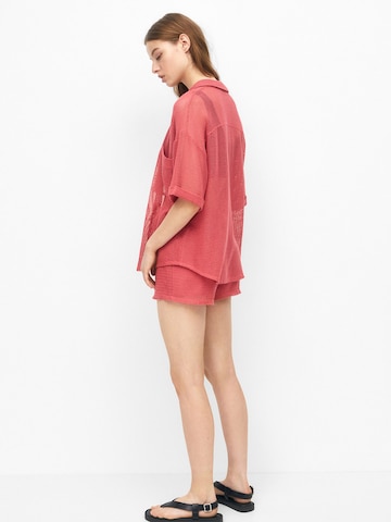 Pull&Bear Bluse in Rot