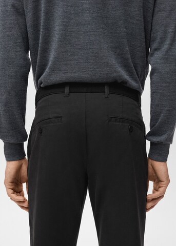 MANGO MAN Slim fit Pants 'Prato' in Black