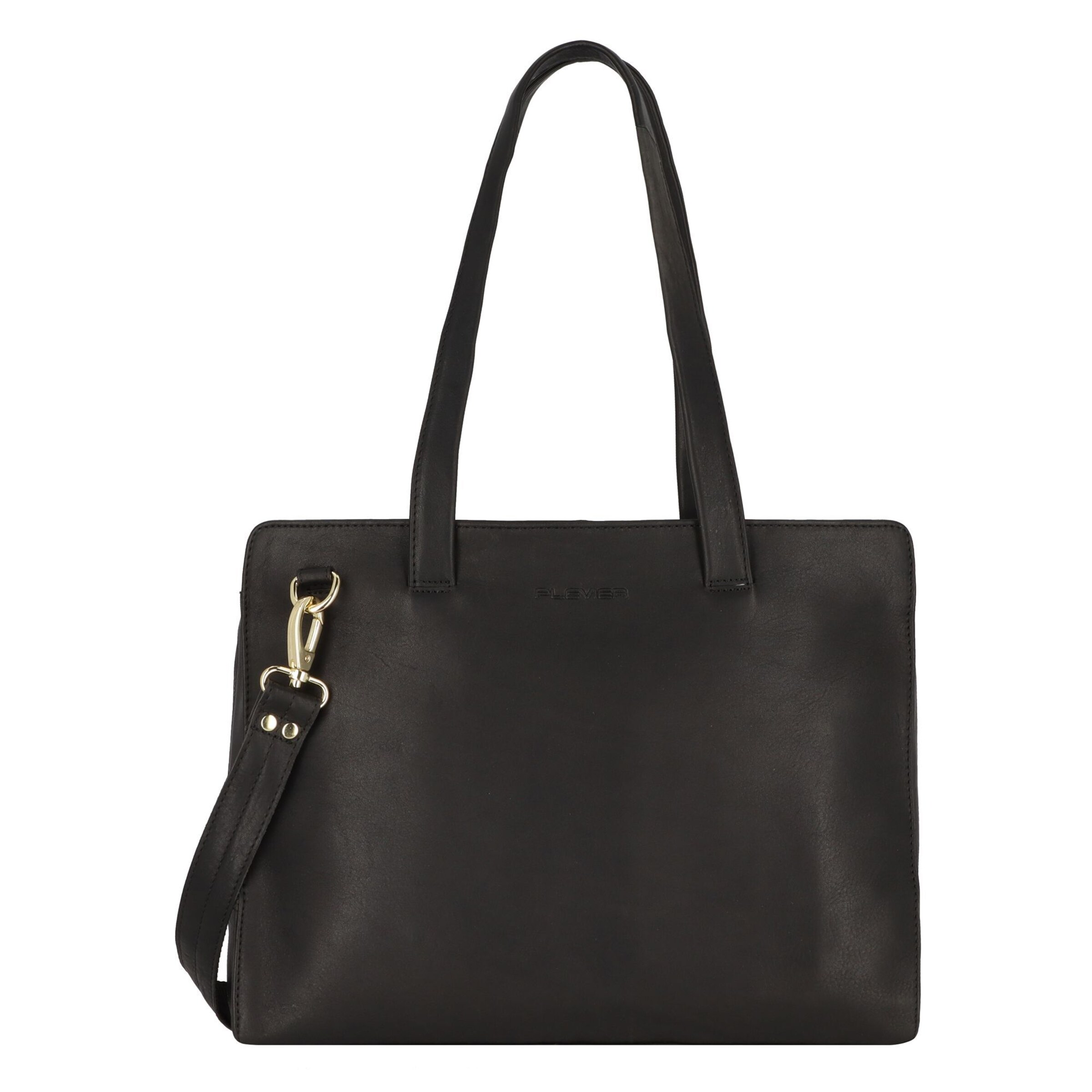 Plevier Aktentasche 'Pharos' in Schwarz: Vorderseite