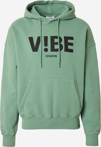 Sweat-shirt V!BE STUD!OS en vert : devant