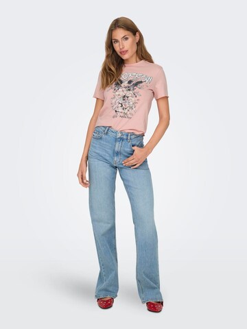 Tricou 'ONLLUCY' de la ONLY pe roz