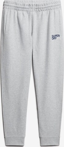 Superdry Tapered Pants in White: front