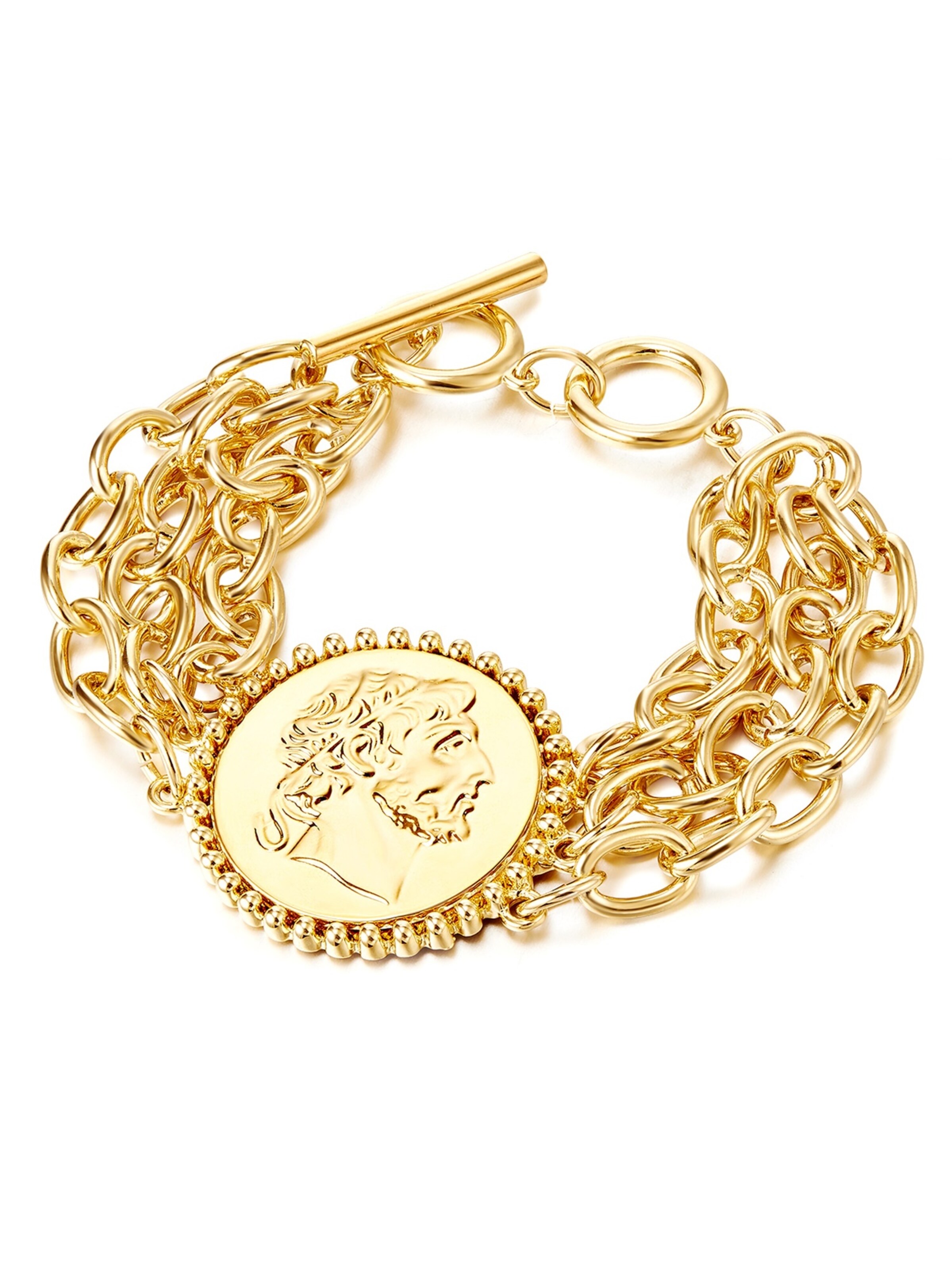 Braccialetto di Lulu & Jane in oro: frontale