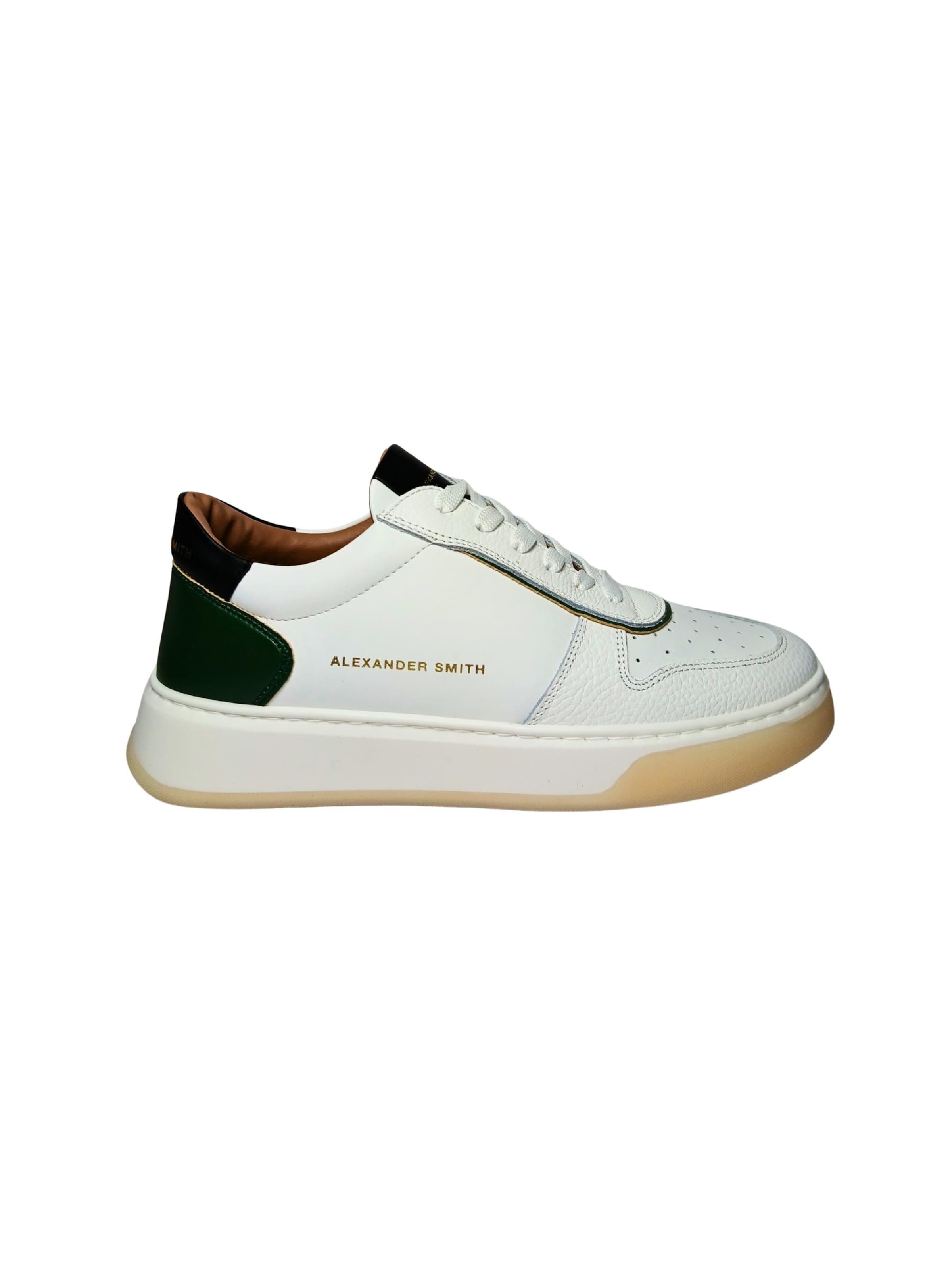 Alexander Smith Platform trainers in White: front