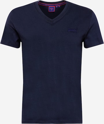 T-Shirt Superdry en bleu : devant