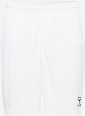 Regular Pantalon de sport 'AUTHENTIC' Hummel en blanc : devant