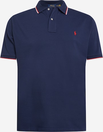 Tricou de la Polo Ralph Lauren Big & Tall pe albastru: față