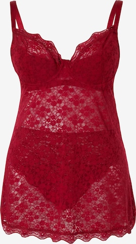 raudona Trendyol Curve Negližė: priekis