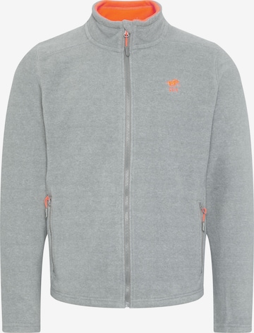 Polo Sylt Fleece Jacket in Grey: front