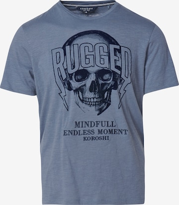 mėlyna KOROSHI Marškinėliai: priekis