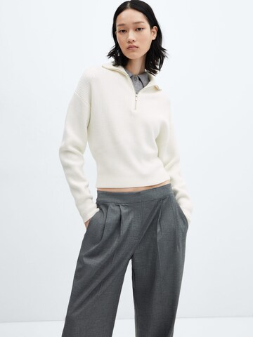 MANGO Sweater 'Rolon' in White: front