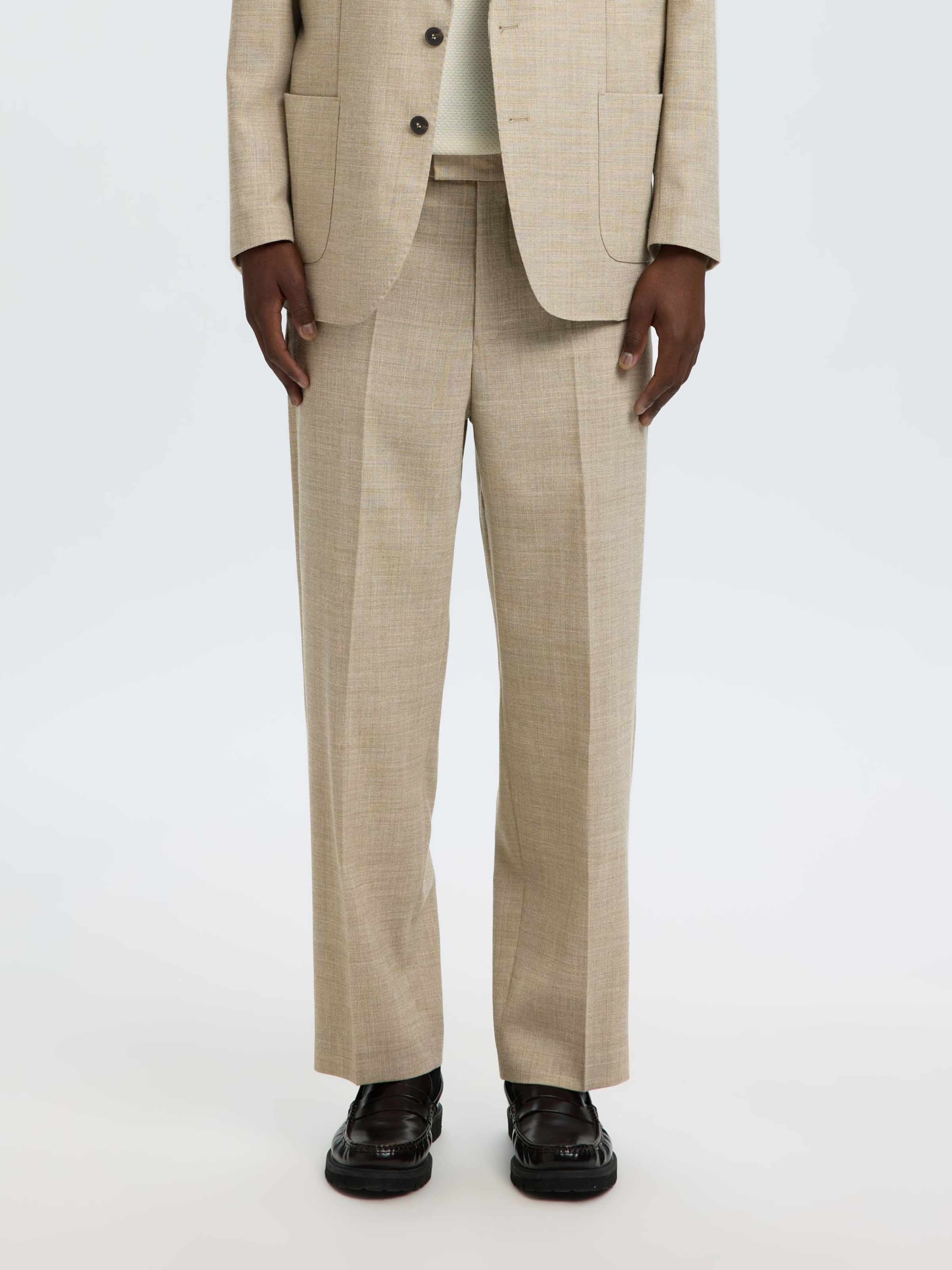 SELECTED Regular Pantalon in Beige