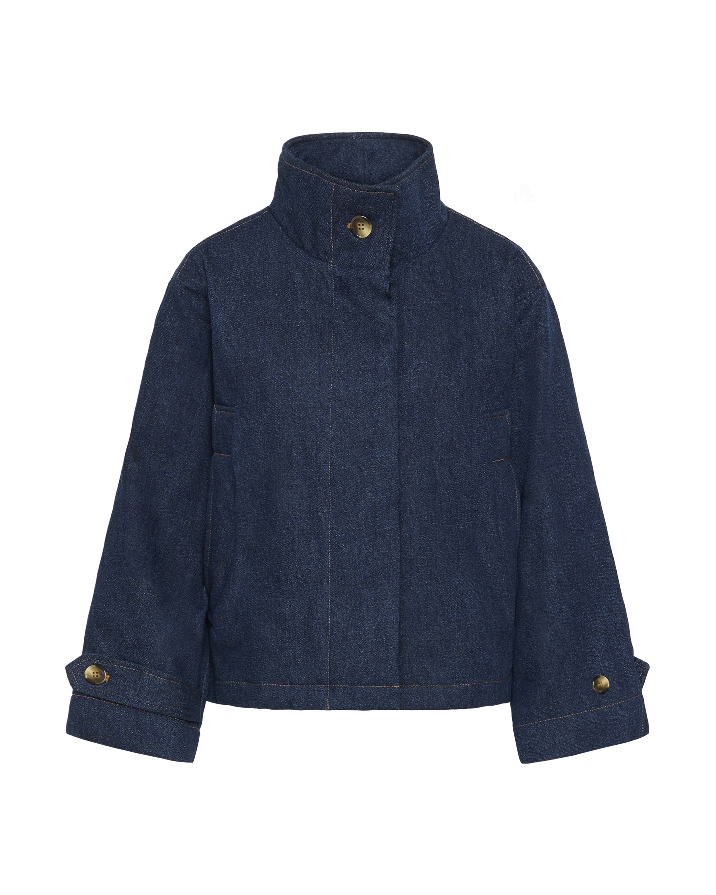 SOAKED IN LUXURY Übergangsmantel in L in blue denim, Produktansicht