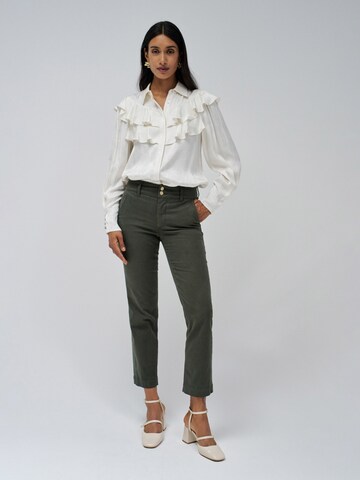 Salsa Jeans Slimfit Chino 'Secret' in Groen