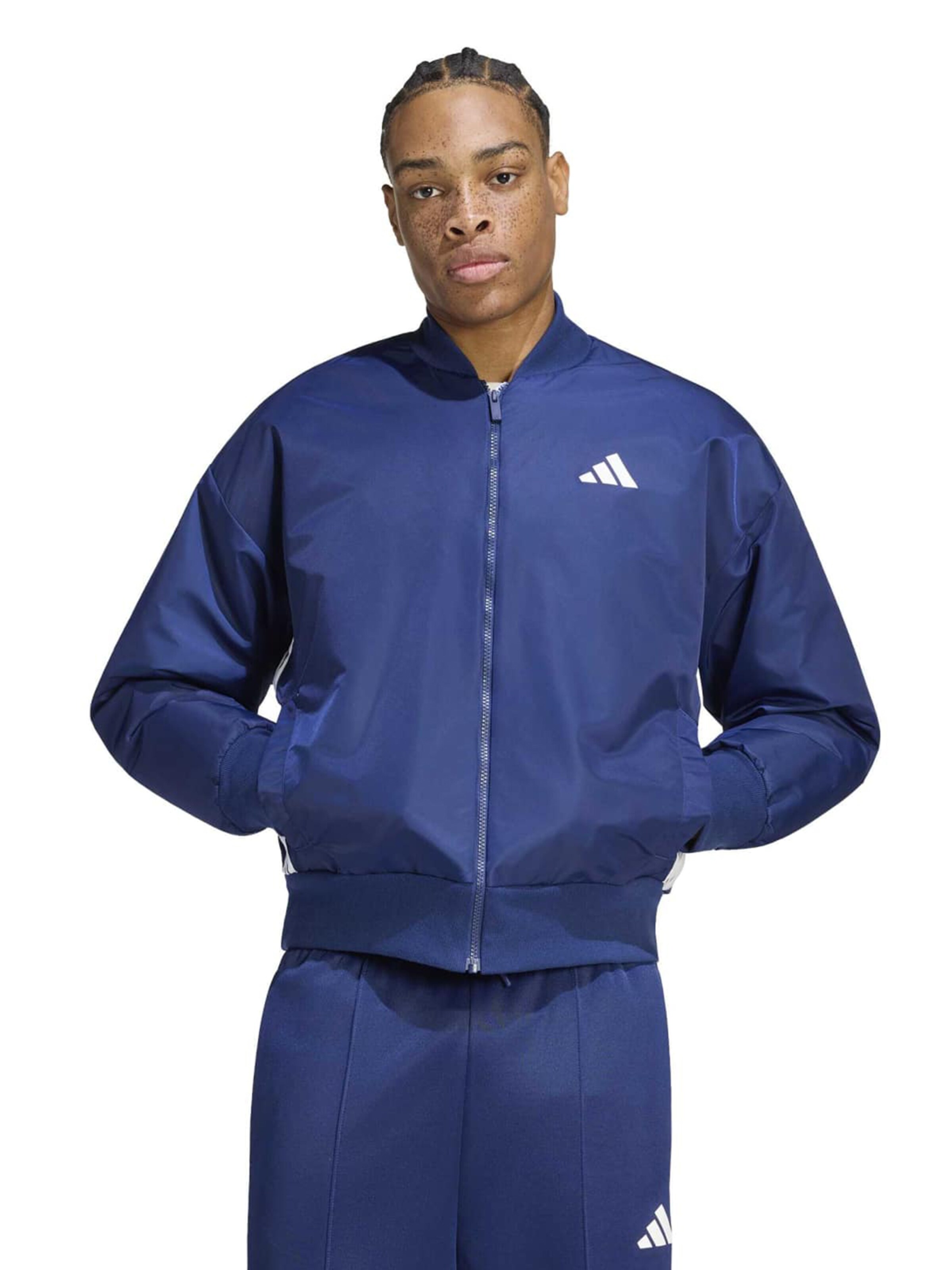 ADIDAS SPORTSWEAR Αθλητικό μπουφάν 'STADIUM BMB' σε μπλε: μπροστά