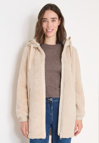 CECIL Between-Seasons Coat in White: front
