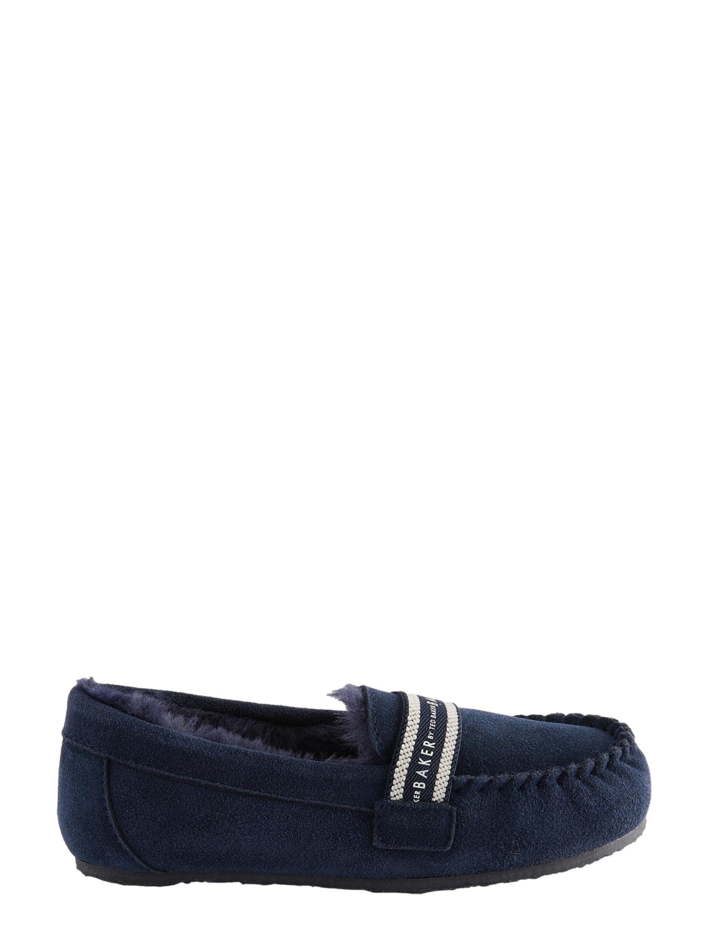 Chaussure basse Baker by Ted Baker en bleu : devant