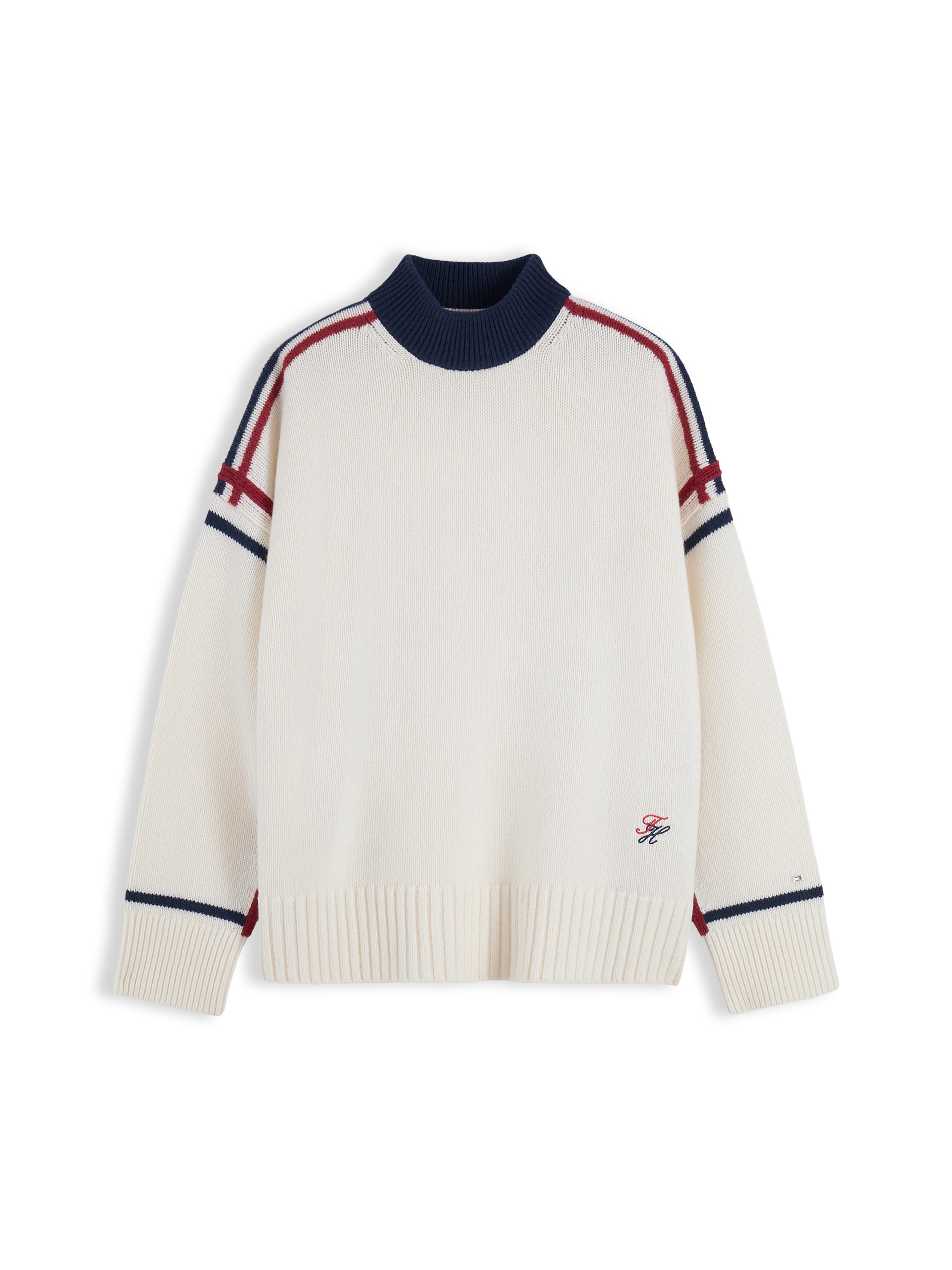 Pulover de la TOMMY HILFIGER pe bej: față