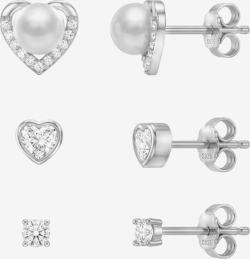 Sofia Milani Schmuckset 'Heart Zirconia' in Silber: Vorderseite