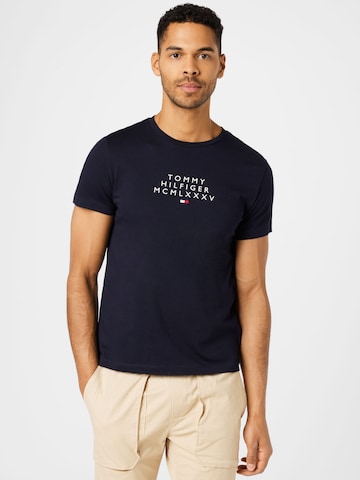 TOMMY HILFIGER - Camiseta en azul: frente