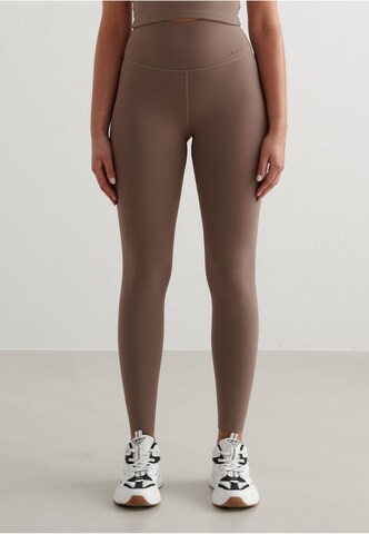 Aim'n Skinny Leggings 'Sense' in Braun: Vorderseite