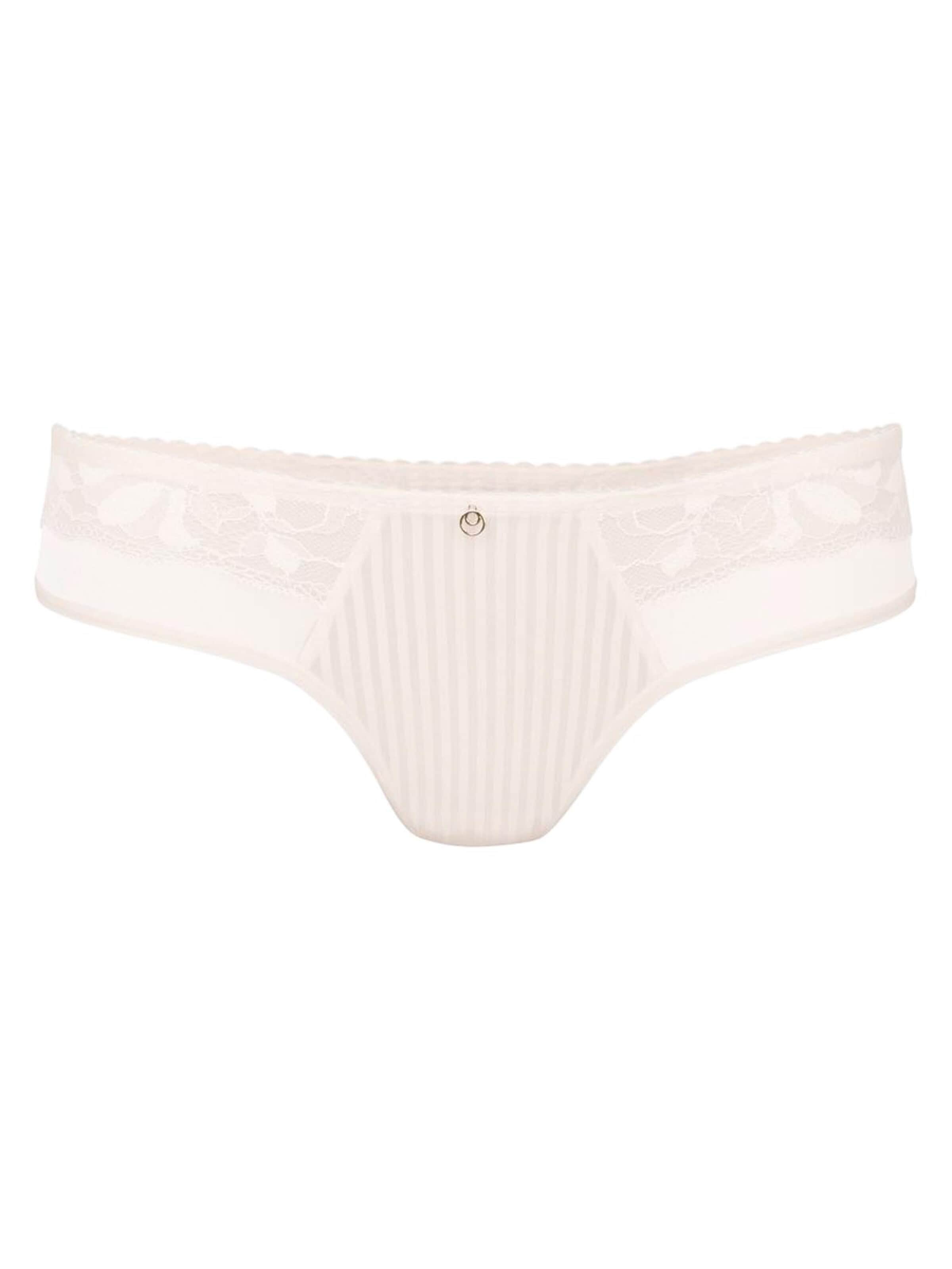 ROSA FAIA Thong 'Sita' in Beige: front
