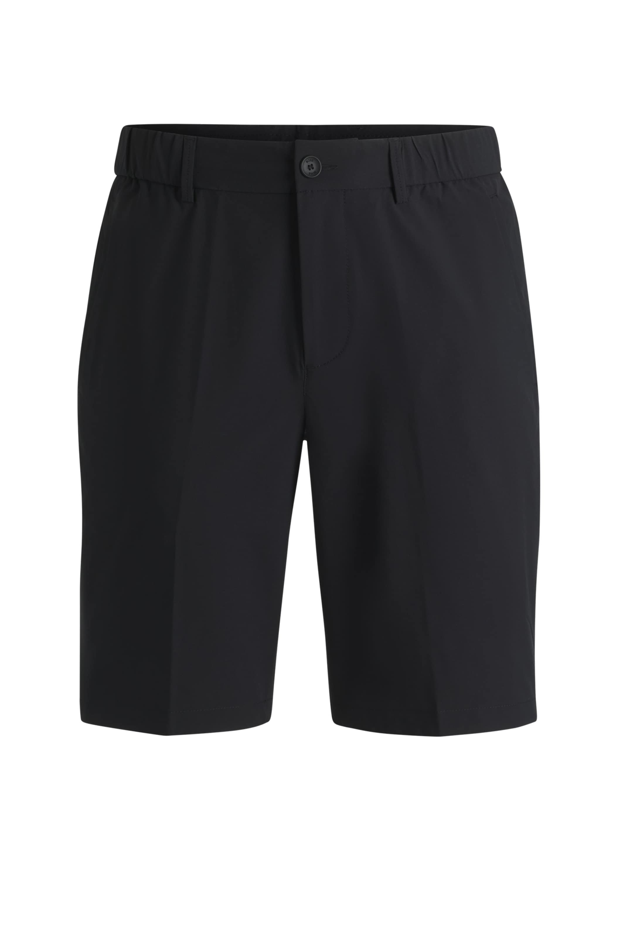 BOSS Slimfit Chino kalhoty 'Speedflex' – černá: přední strana