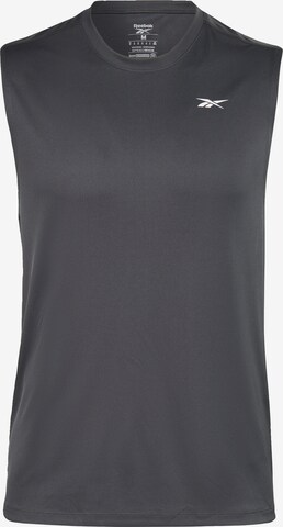 Tricou funcțional de la Reebok pe negru: față