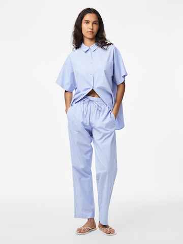PIECES Regular Trousers in Blue