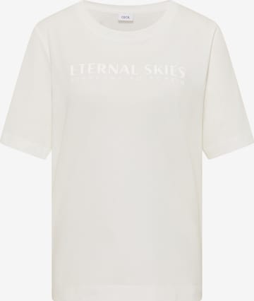 CECIL Shirt 'Eternal Skies' in White: front