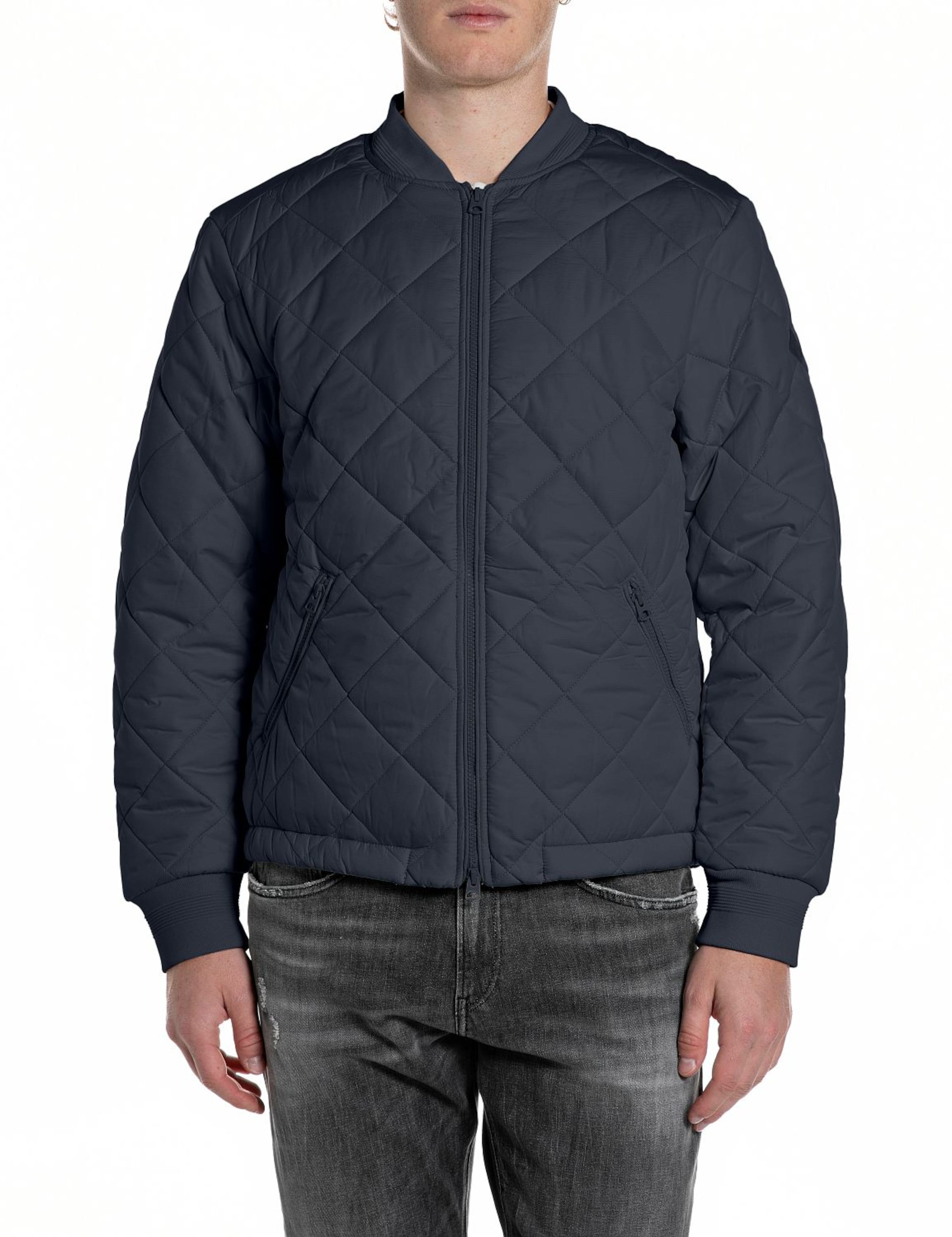 REPLAY Between-Season Jacket in Blue: front