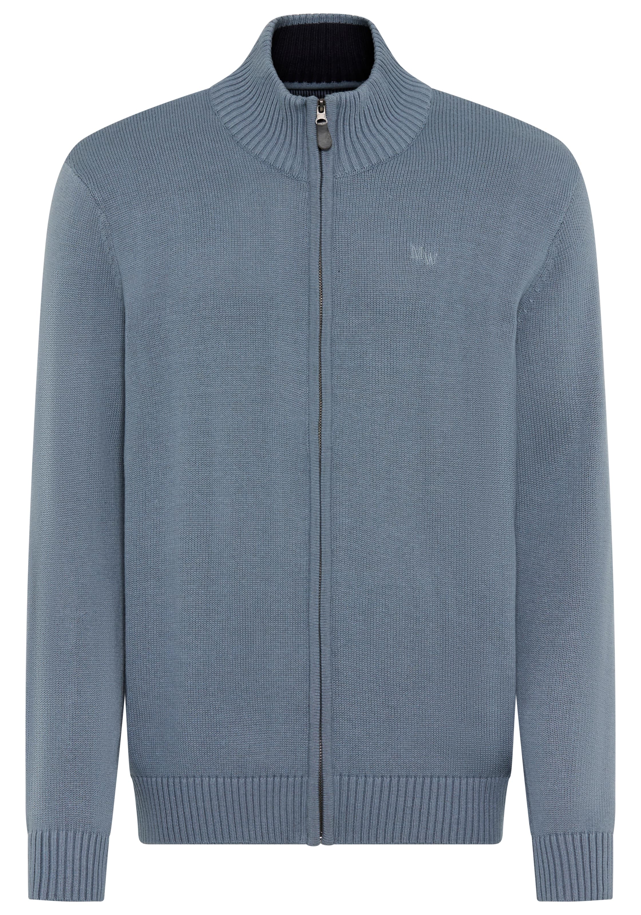 Man's World Strickjacke in Blau: Vorderseite