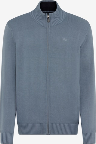 Man's World Strickjacke in Blau: Vorderseite