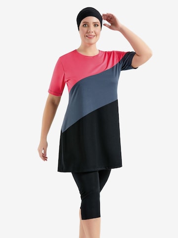 C&City Badeanzugkleid in Schwarz: Vorderseite