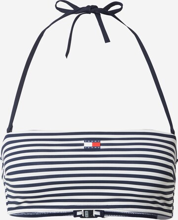 Bandeau Hauts de bikini Tommy Jeans en bleu : devant