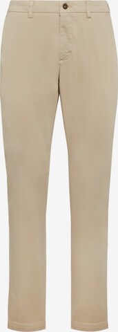 Coupe slim Pantalon 'Gabardine' Boggi Milano en beige : devant