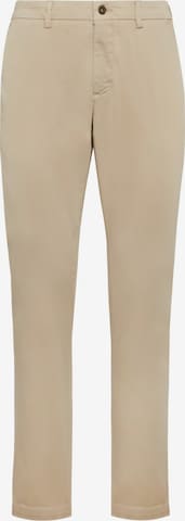 Boggi Milano Slim fit Pants 'Gabardine' in Beige: front