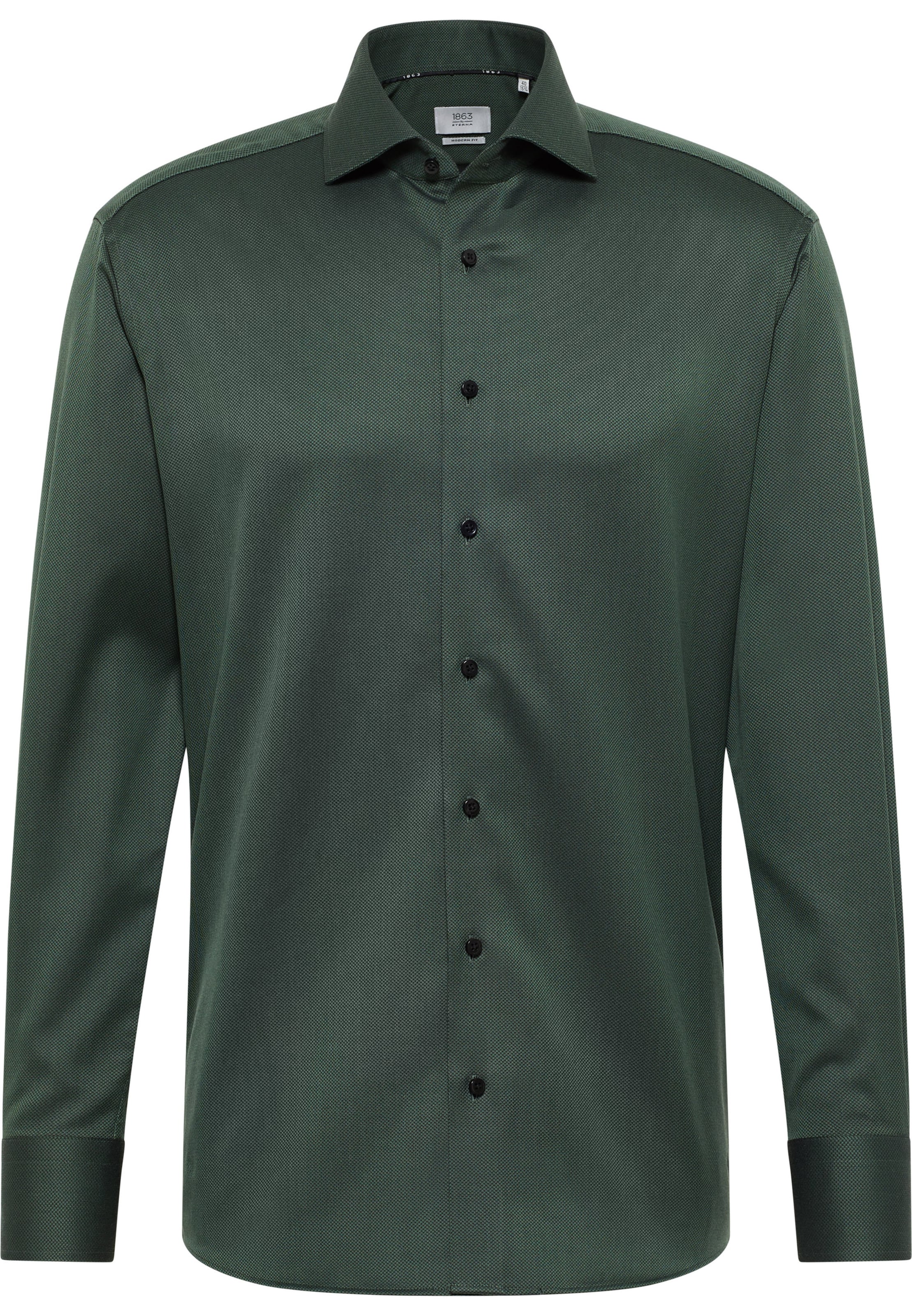 ETERNA Regular Fit Businesshemd in Grün: Vorderseite