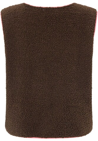 Zwillingsherz Bodywarmer in Bruin