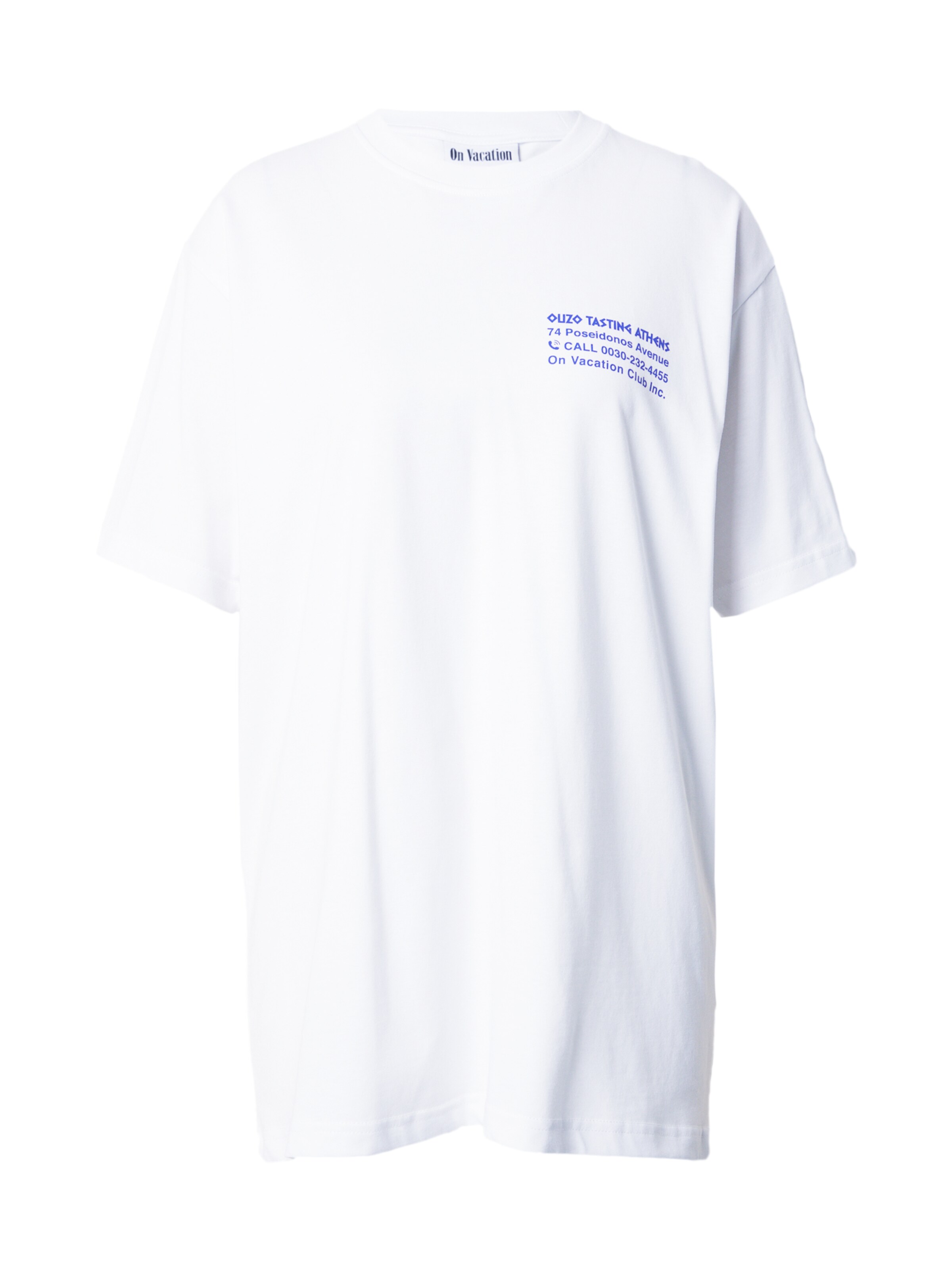 On Vacation Shirt 'Ouzo' in White: front
