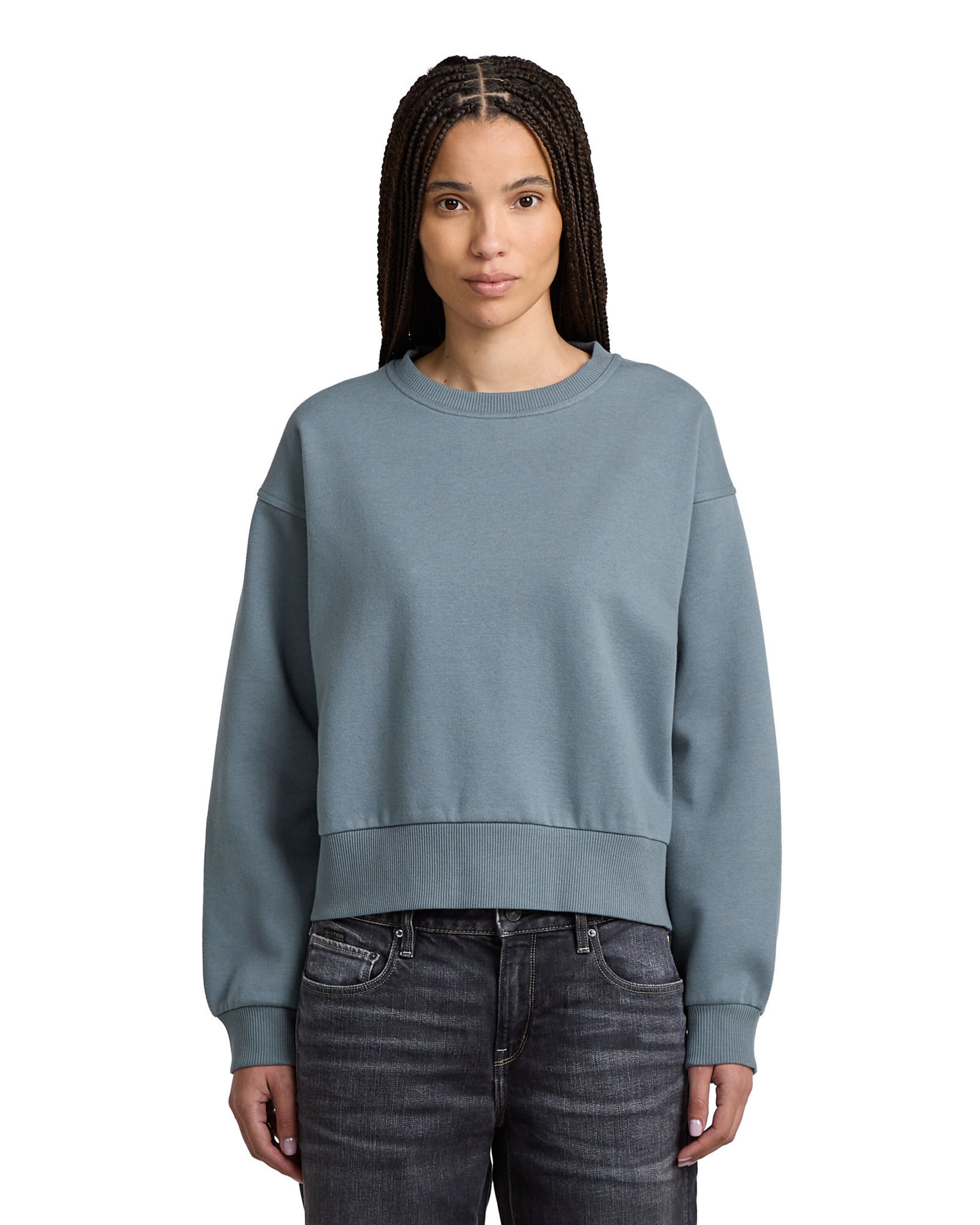 Sweat-shirt 'Premium Core' G-STAR en bleu : devant