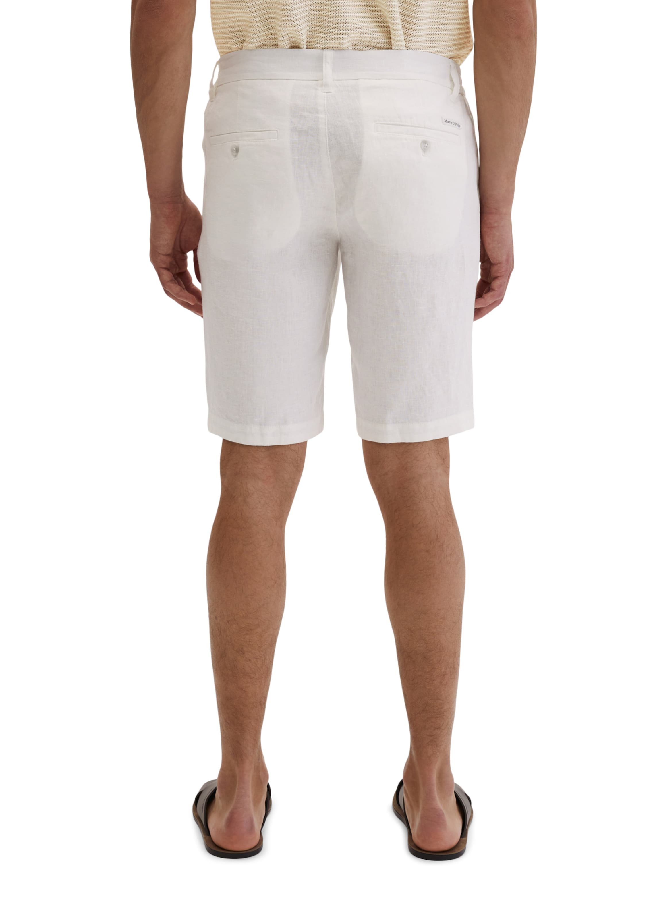 Marc O'Polo Regular Trousers 'Reso' in White