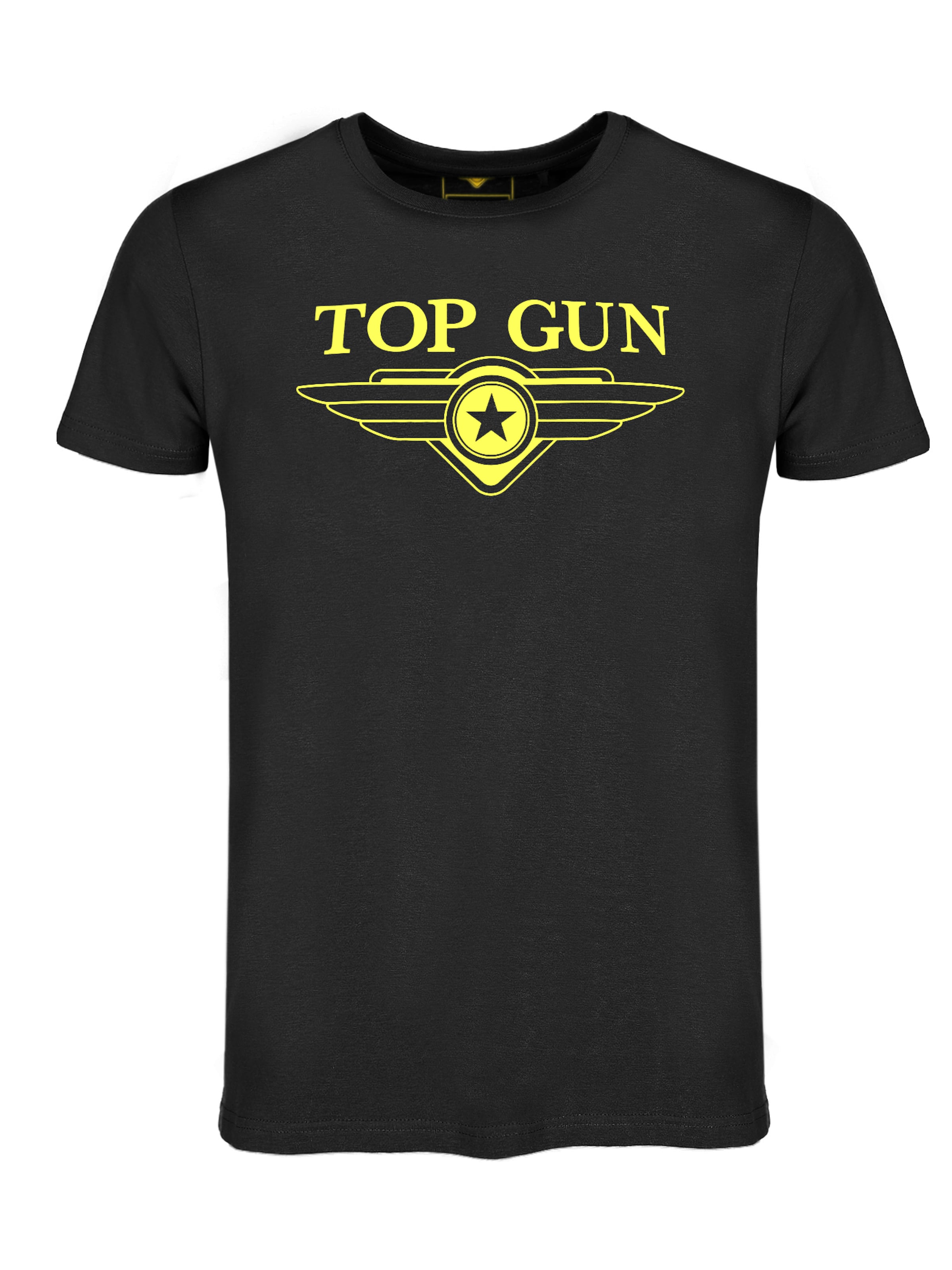 TOP GUN Shirt 'TG2024002' in Yellow / Black, Item view