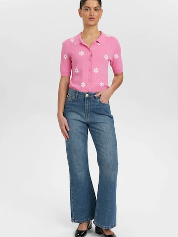 NÜMPH Flared Jeans 'London' in Blauw